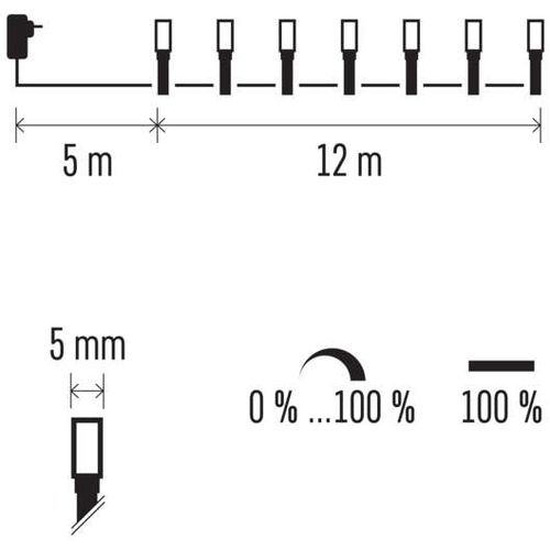 Emos LED svetlosni lanac svitac 120 LED 12m MTG-D4AL06 slika 9