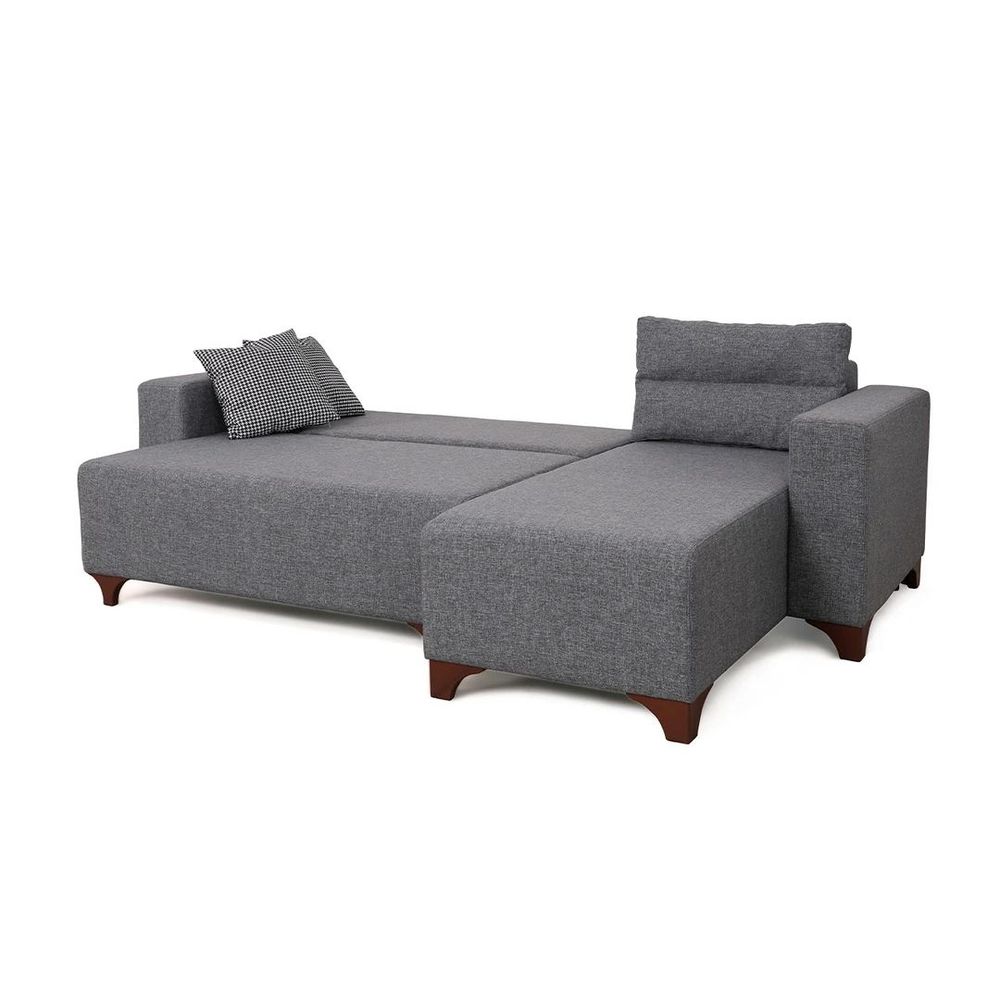 Ugaona Sofa Tloft Mini - Sivi slika 6