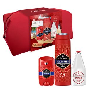 Old Spice Poklon paket, dezodorans u stiku 50ml & gel za tuširanje 250ml & losion poslije brijanja 100ml + kozmetička torbica 