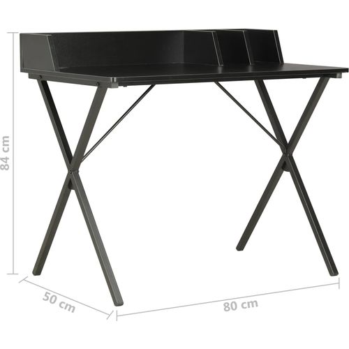 Radni stol crni 80 x 50 x 84 cm slika 24
