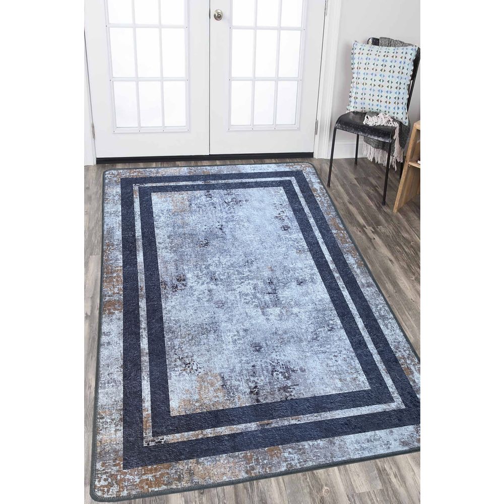 Tepih za Hodnik Sione u Bež, Crnoj i Brončanoj Boji (80 x 150 cm) slika 2