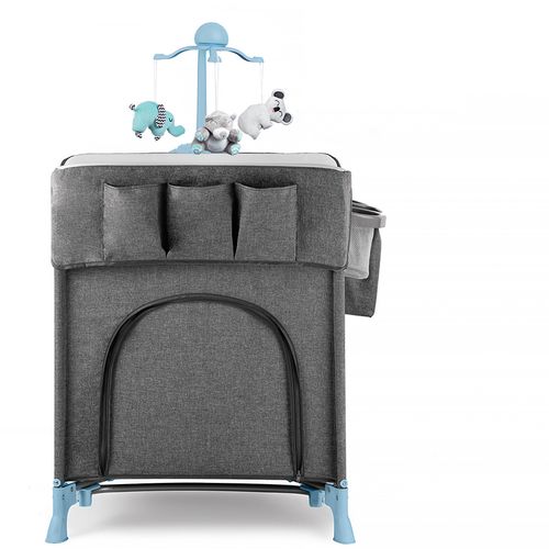 Kinderkraft Putni krevetić s dodacima Joy plava slika 9