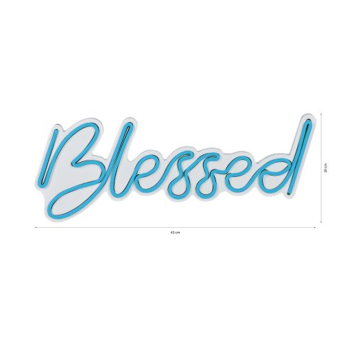 Wallity Ukrasna plastična LED rasvjeta, Blessed - Blue slika 6