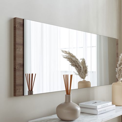 Boy Aynası Dekoratif Basic Ceviz 40x120 Walnut Mirror slika 2