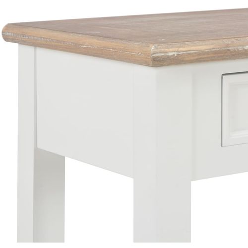 Konzolni stol bijeli 110 x 35 x 80 cm drveni slika 31