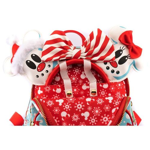 Loungefly Disney Snowman Mickey Minnie dječji ruksak + rajf 26cm slika 6