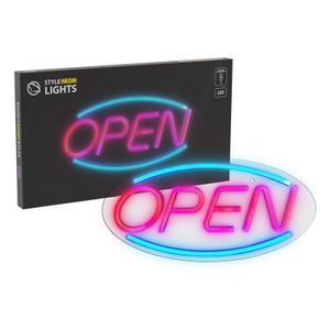 MANTA LED svjetleća oznaka OPEN, 40x19x2cm, plexi, multicolor SNL16MT