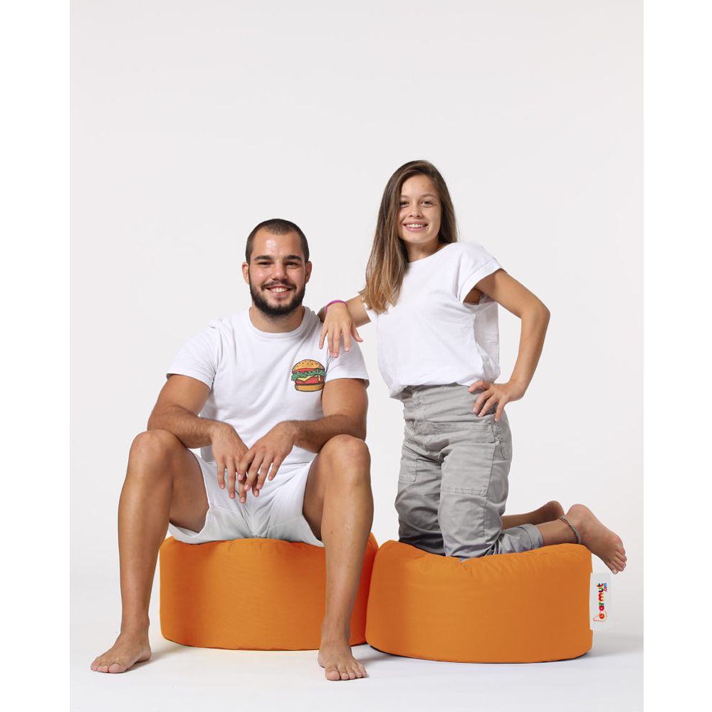 Okružni Pouf - Narančasti Vrt Pouffe slika 8