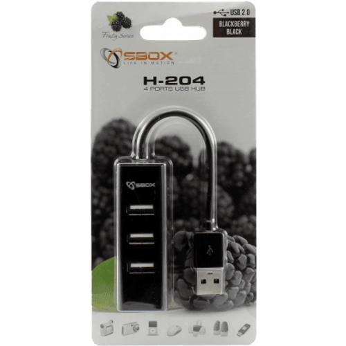 S BOX H 204 USB 4 Portni HUB, B slika 3