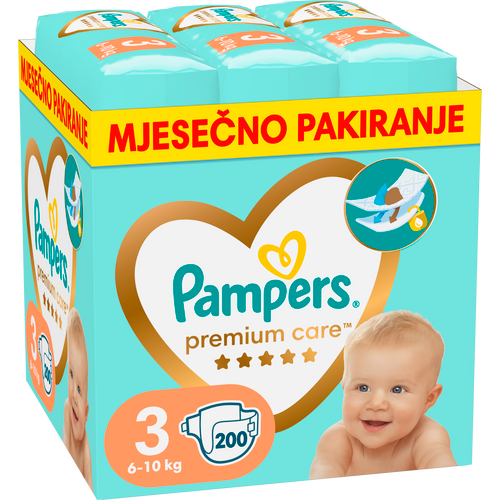 Pampers Premium Care pelene mjesečno pakovanje slika 2