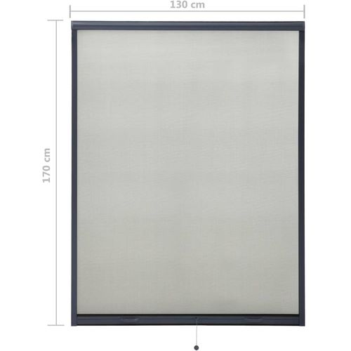 Zaslon protiv insekata za prozore antracit 130 x 170 cm slika 8