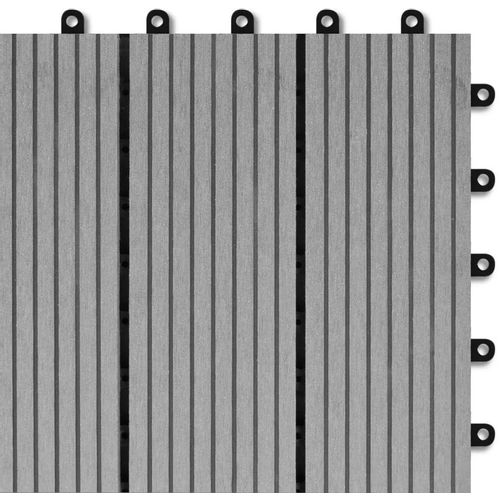 WPC pločice 30 x 30 cm 11 kom 1m2 Siva slika 5