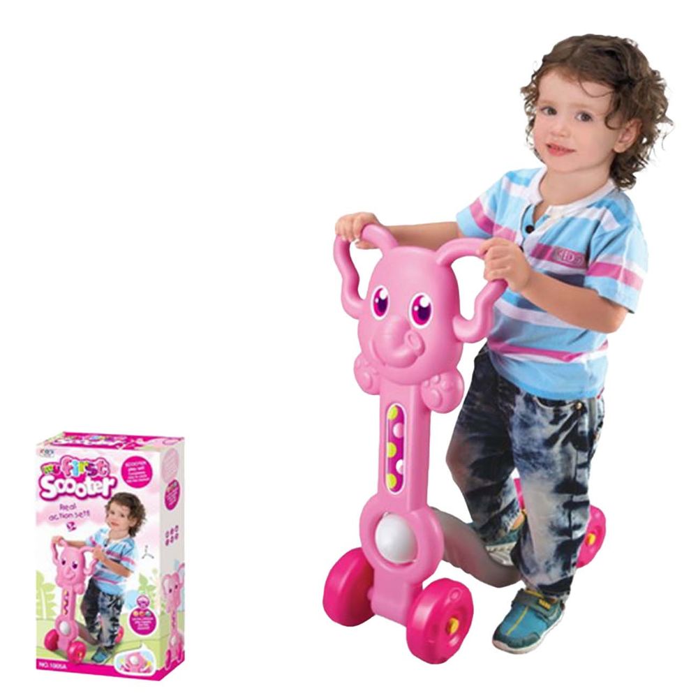 Dječiji romobil na 4 točka My First Scooter, Rozi slika 1