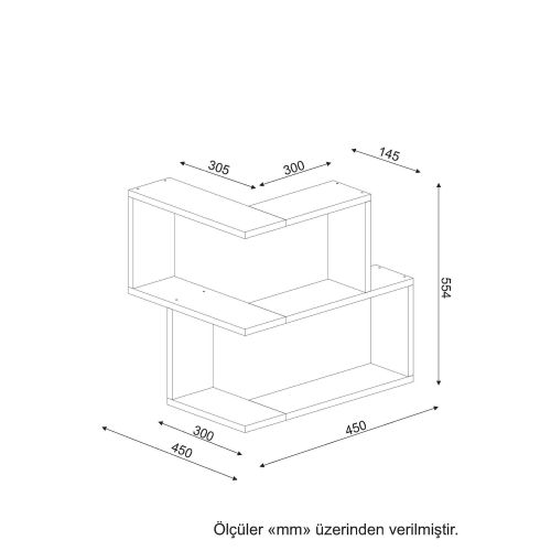 Bulut - White White Wall Shelf slika 3