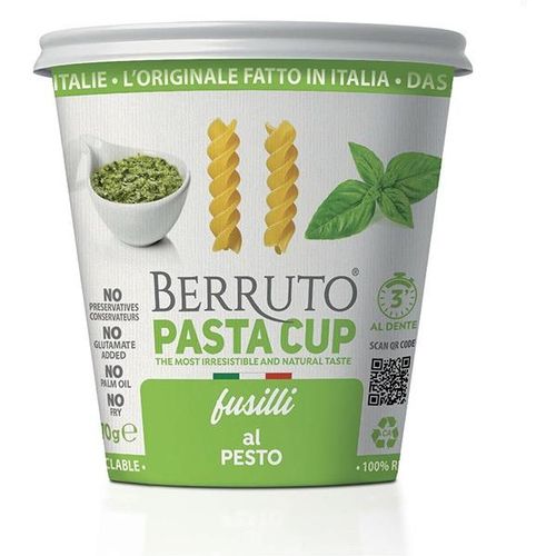 Berruto pasta cul, Fussili al Pesto, 70g instant tjestenina slika 1