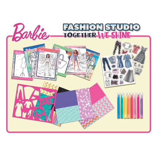 LISCIANI BARBIE kreativna bojanka u mapi Together we shine - Fashion Studio 12808 slika 8