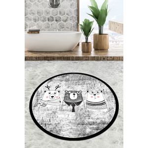 Three Bears Circle Djt 80 Multicolor Bathmat