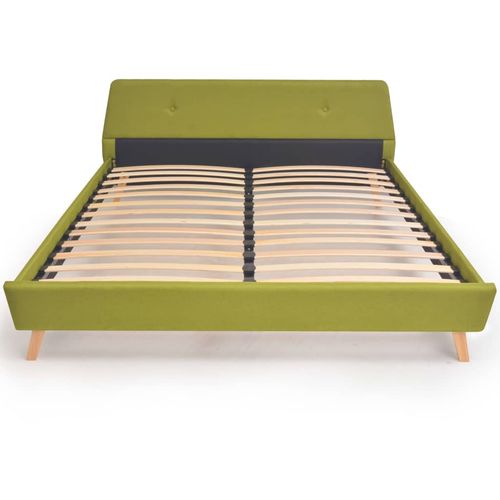Krevet od tkanine s madracem zeleni 160 x 200 cm slika 33