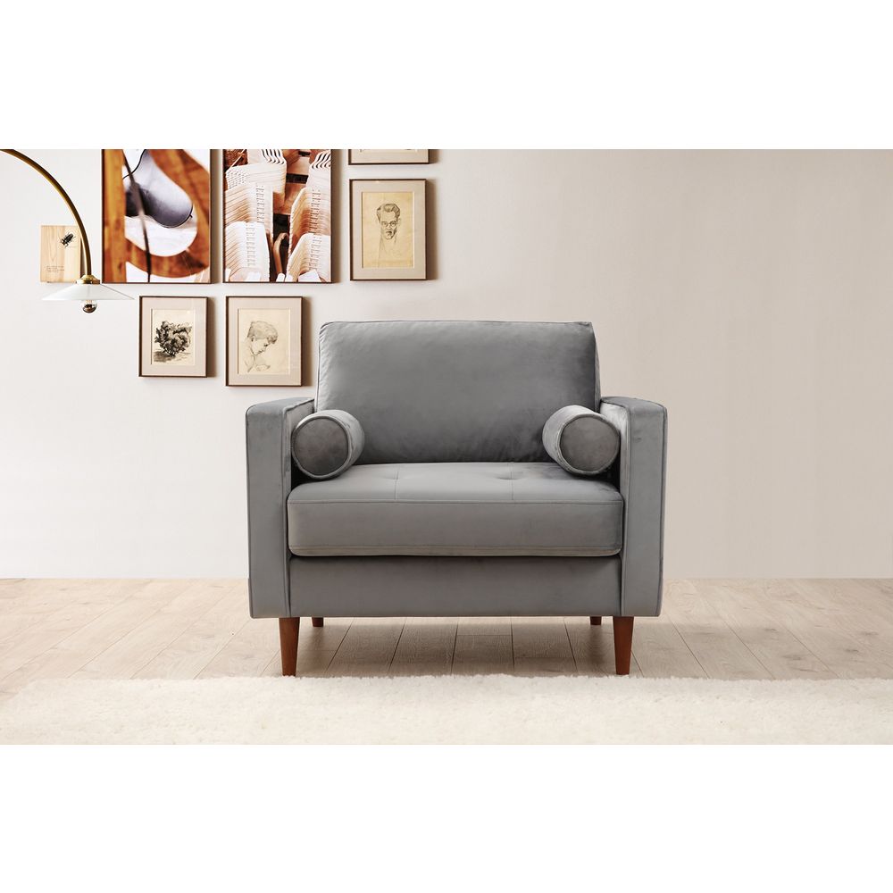 Rome - Svijetlo Siva Wing Chair slika 1