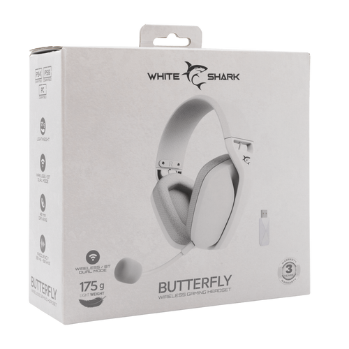 WS WGH 2442 BUTTERFLY White, Wireless Headset slika 5