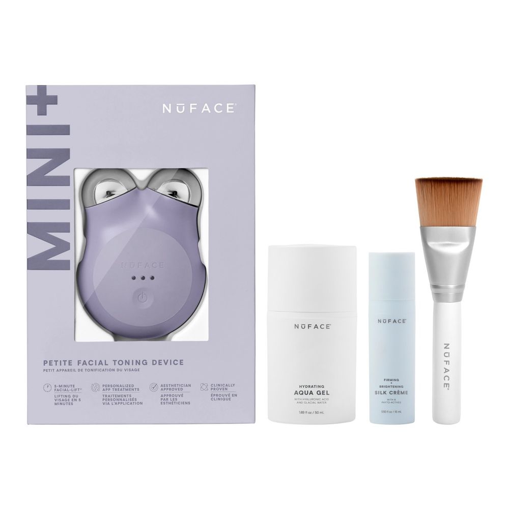 NuFace Mini+ Starter Kit uređaj za njegu lica Violet Dusk slika 2