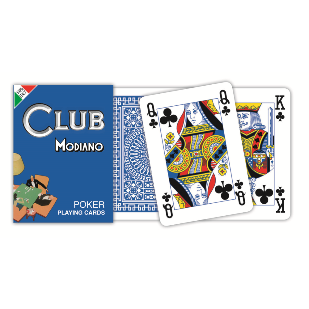 Modiano 300380 Karte Poker Club Blue, 1 špil slika 1