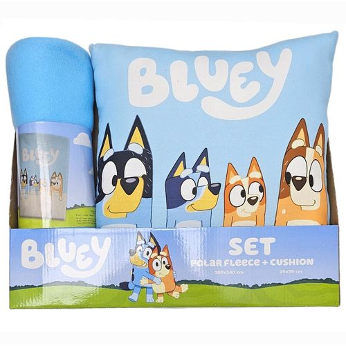 Bluey polar blanket + cushion set slika 3