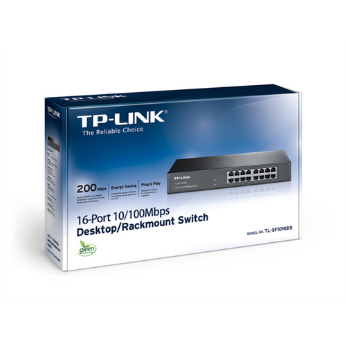 TP-LINK TL-SF1016DS 16-portni 100Mbps Rackmount mrežni preklopnik slika 3