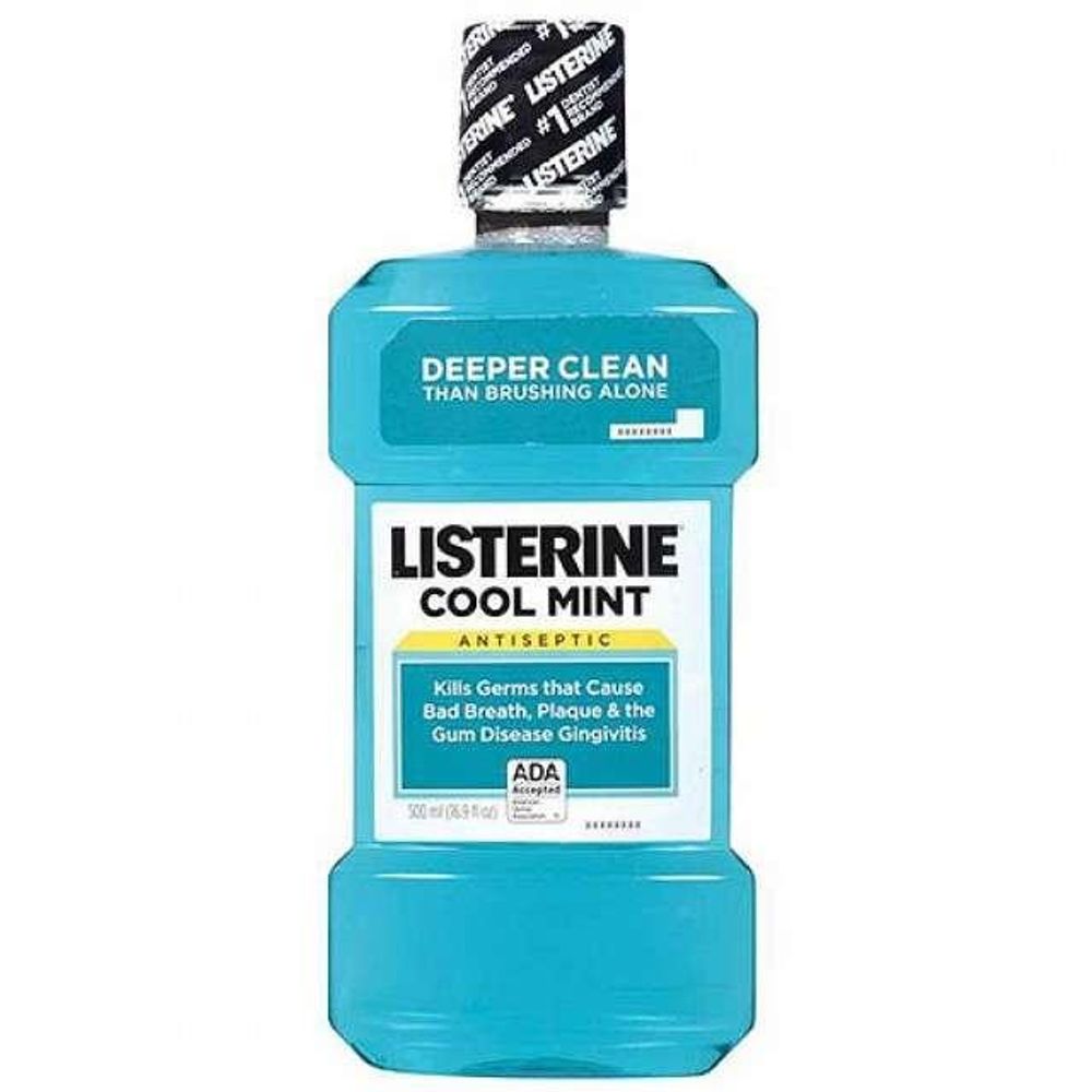 LISTERINE COOLMINT 500ML - Osvježavajući rastvor za ispiranje usne šupljine slika 1