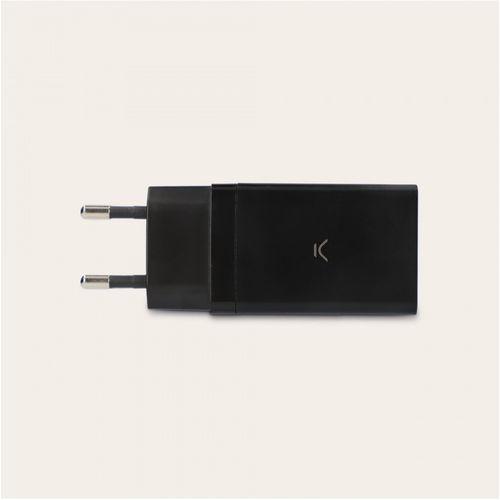KSIX, GaN2 ultra brzi zidni punjač USB-C 67W PD, 2xUSB-C + 1XUSB-A, crni slika 3