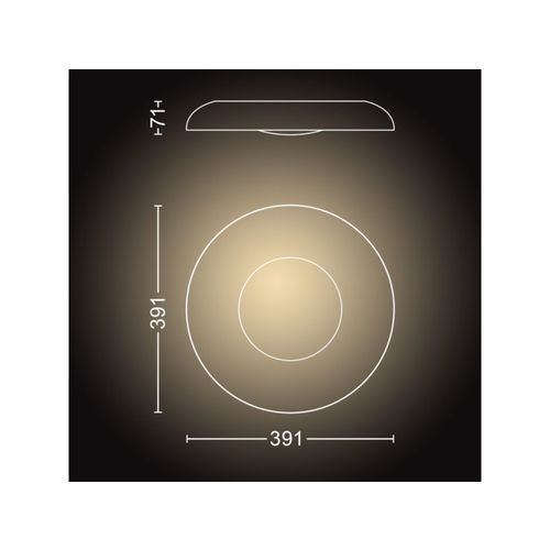 Philips HUE still hue ceiling lamp black slika 2