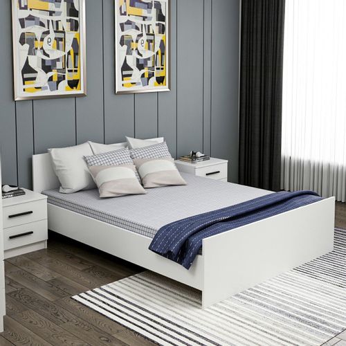 Woody Fashion Dvostruki krevet, Kale Bedstead 150 x 200 - White slika 1