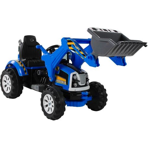 Traktor na akumulator s žlicom plavi slika 1