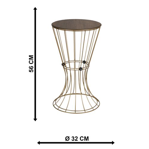 Gauge Concept Stolić za kavu Girne Antique,Orah slika 4