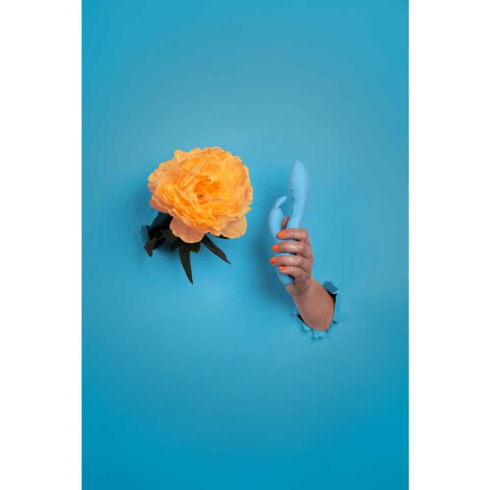 Loveline by Shots rebrasti ultra mekani silikonski vibrator rabbit - Glacial Blue slika 7