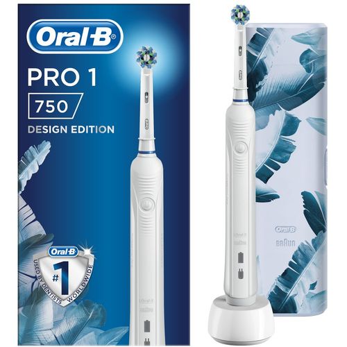 Oral-B električna zubna četkica PRO 750 ca white+putna torbica slika 2