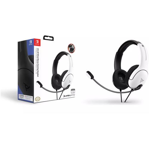 PDP NINTENDO SWITCH WIRED HEADSET LVL40 BLACK / WHITE slika 8