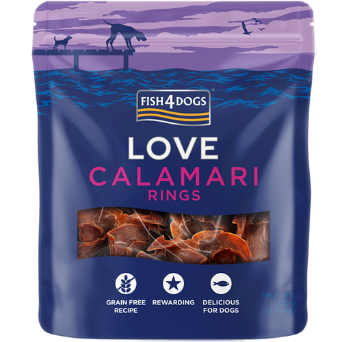 Fish4Dogs Love Calamari Rings 60 g slika 1