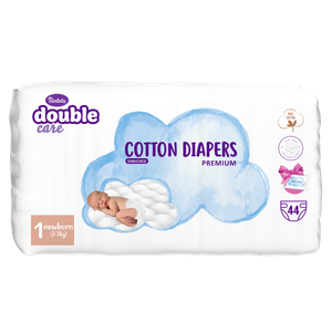 Violeta pelene COTTON sa maramicama Water 20/1 veličina 1 newborn, 44 komada