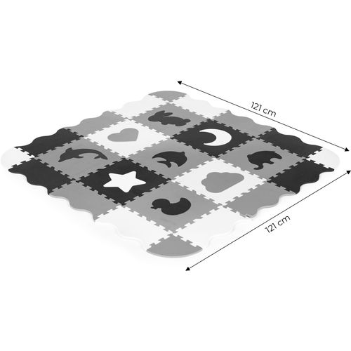 Ecotoys edukativna puzzle podloga za igru crno-bijela 25kom. slika 6