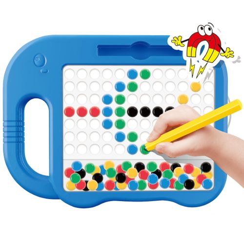 Woopie magnetna ploča Montessori MagPad 84 gumba, plava slika 2