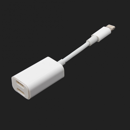 Adapter za slusalice i punjenje IP-8 iPhone lightning beli slika 1