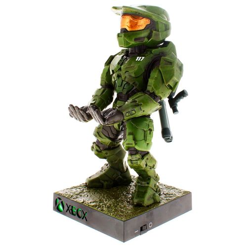 Halo Infinite Master Chief figure clamping bracket Cable guy with light 21cm slika 4