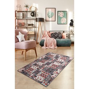 Jasmin - Grey   Multicolor Hall Carpet (100 x 300)
