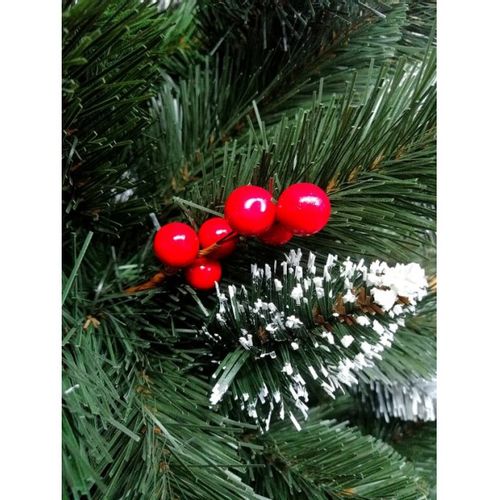 Umjetno božićno drvce – IZA s crvenim perlama – 240cm slika 4