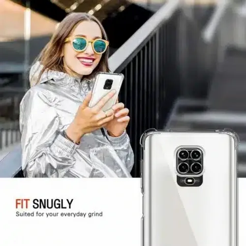 Techsuit Shockproof Clear Silicone prozirna maskica otporna na udarce za Xiaomi Redmi Note 9S / Note 9 Pro / Note 9 Pro Max slika 4