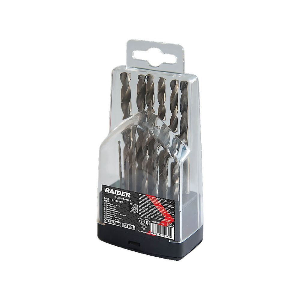 RAIDER Burgije za metal HSS, Ø 1,5-6,5 mm - Set 13 kom.  slika 1