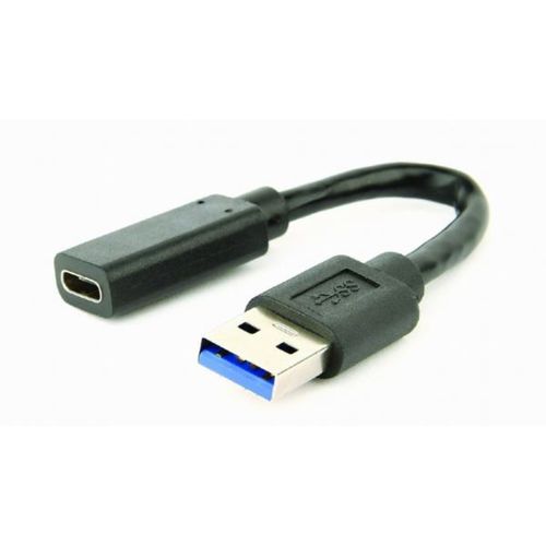 Gembird USB 3.1 AM to Type-C female adapter cable, 10 cm, black slika 1