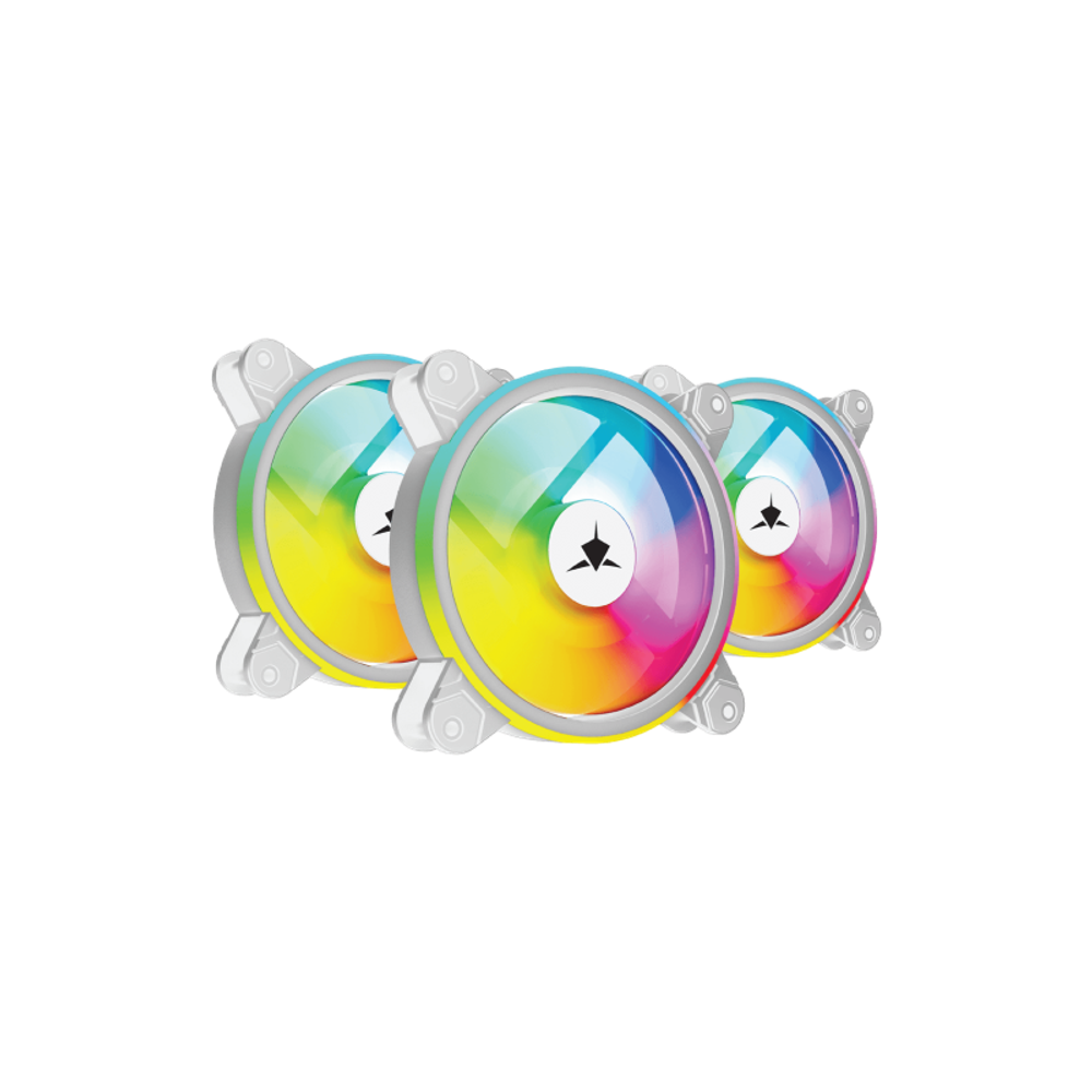 WHITE SHARK Ventilator GCF-S028-005 NEBULA-2 / ARGB KIT, bijeli slika 2