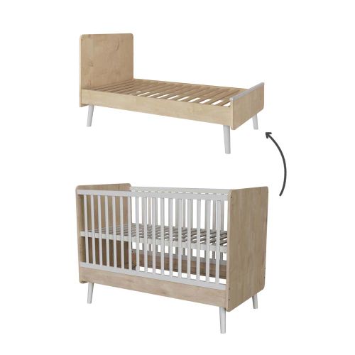 Faktum Peak kinderbet/krevet 140x70 cm, Natural Oak-White slika 3